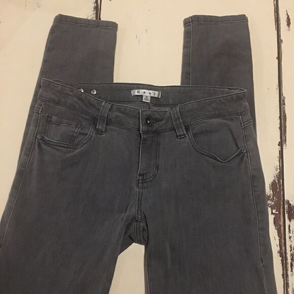 Cabi size 4 gray skinny jeans - Picture 2 of 4